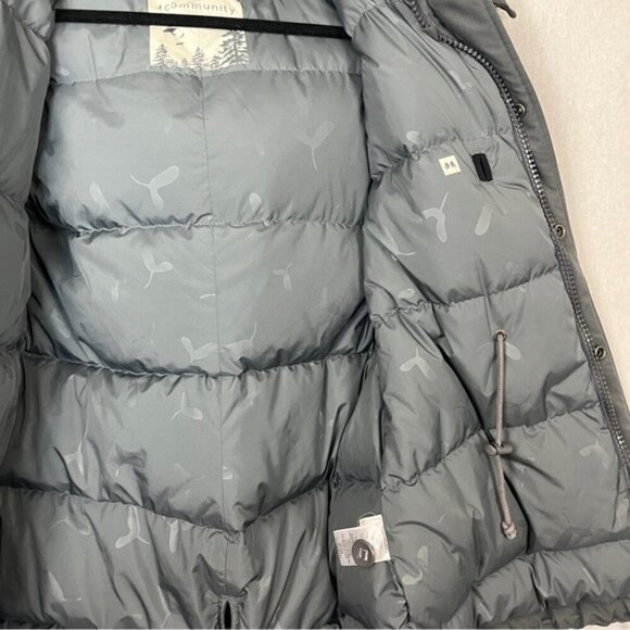 Community Aritzia down filled Parka removable hoodie vest Sz L - Picture 9 of 14